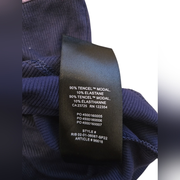 NWOT ARITZIA Sun-deh Tencel Tee - Cream, Green, Purple, Navy - Picture 8 of 8